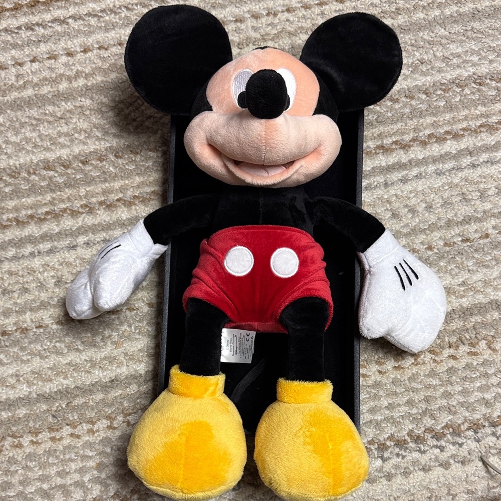 Disney  Mickey Mouse Plush 18” Red Shorts Disney Store Exclusive Classic Mickey
